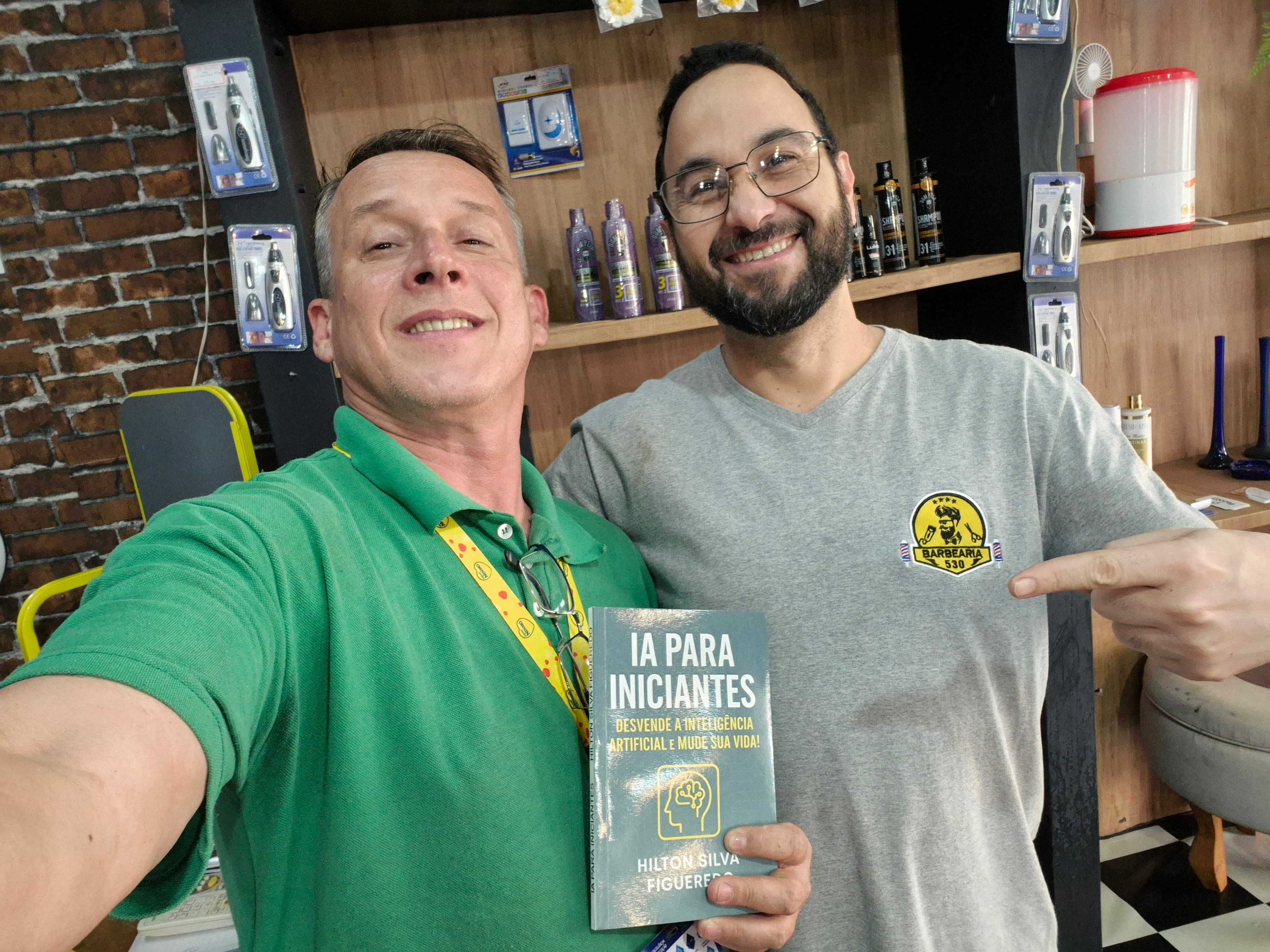 Leitor 1 com o livro IA para Iniciantes